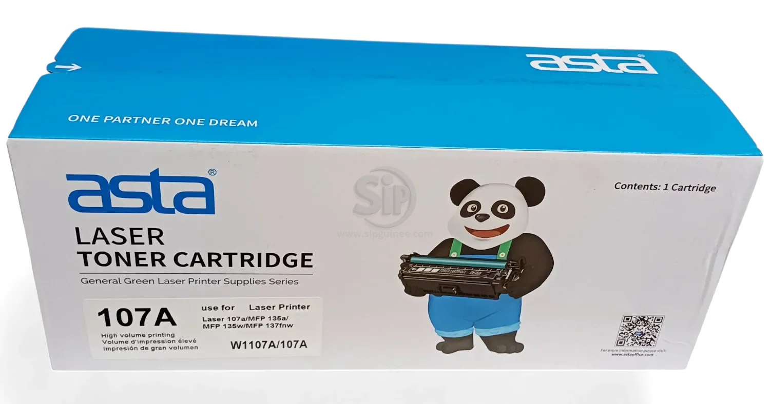 Cartouche de Toner ASTA 107A – W1107A | Noir – 1000 pages – Compatible HP LaserJet